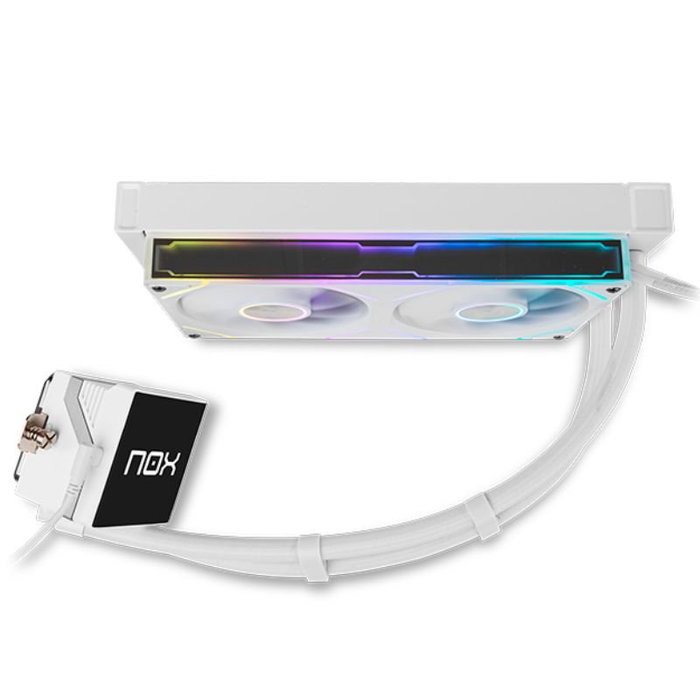 NOX Hummer M-240 LCD Blanco ARGB